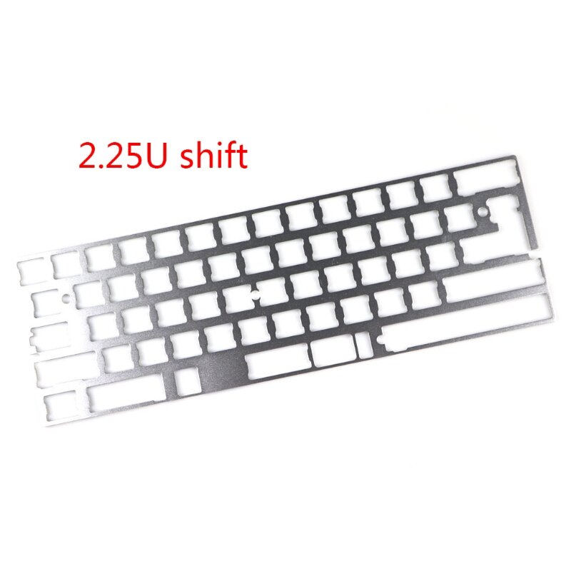 Silver 60% Aluminum Mechanical Keyboard Plate Support GK64 DZ60 GH60 CNC Board Drop shipping