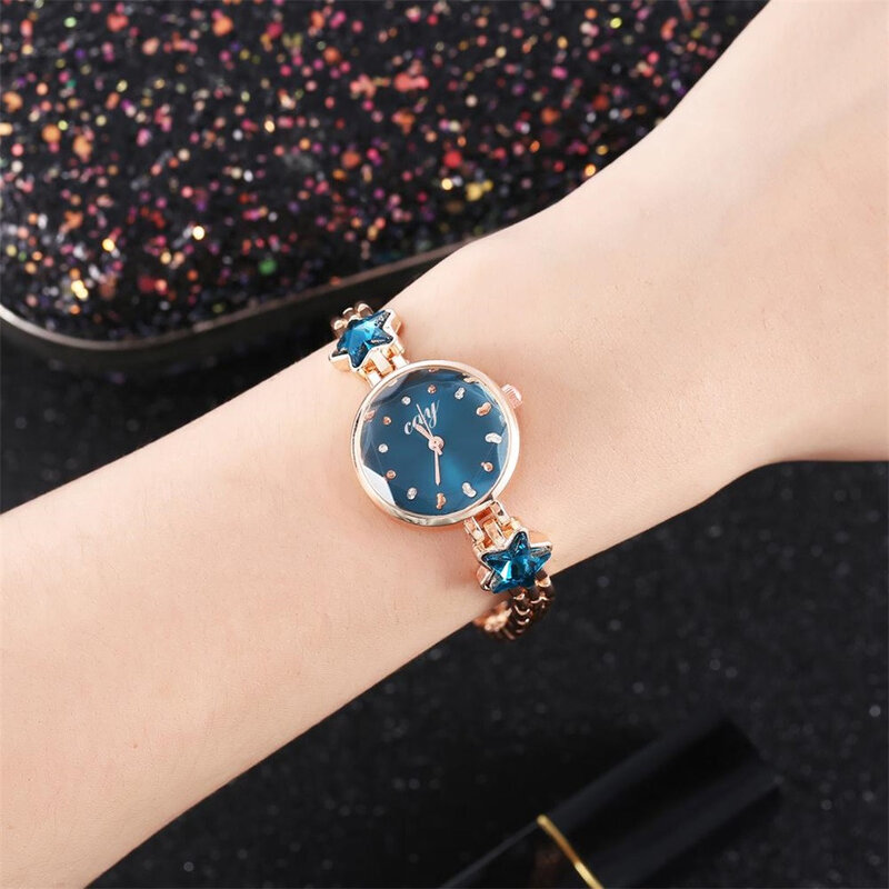 Relojes de lujo para Mujer, Reloj pequeño de pulsera con diamantes, de cristal ostentoso, XQ