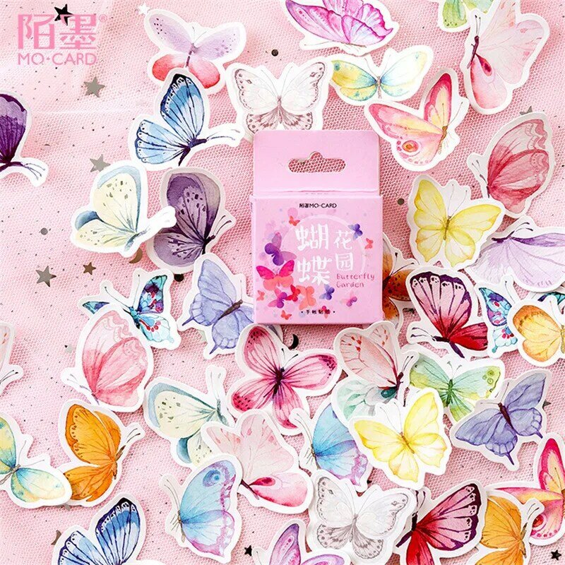 1@#1pcs kawaii memo pad stationery cute Butterfly pattern planner note paper school decoration Supplies posted it sticky notes