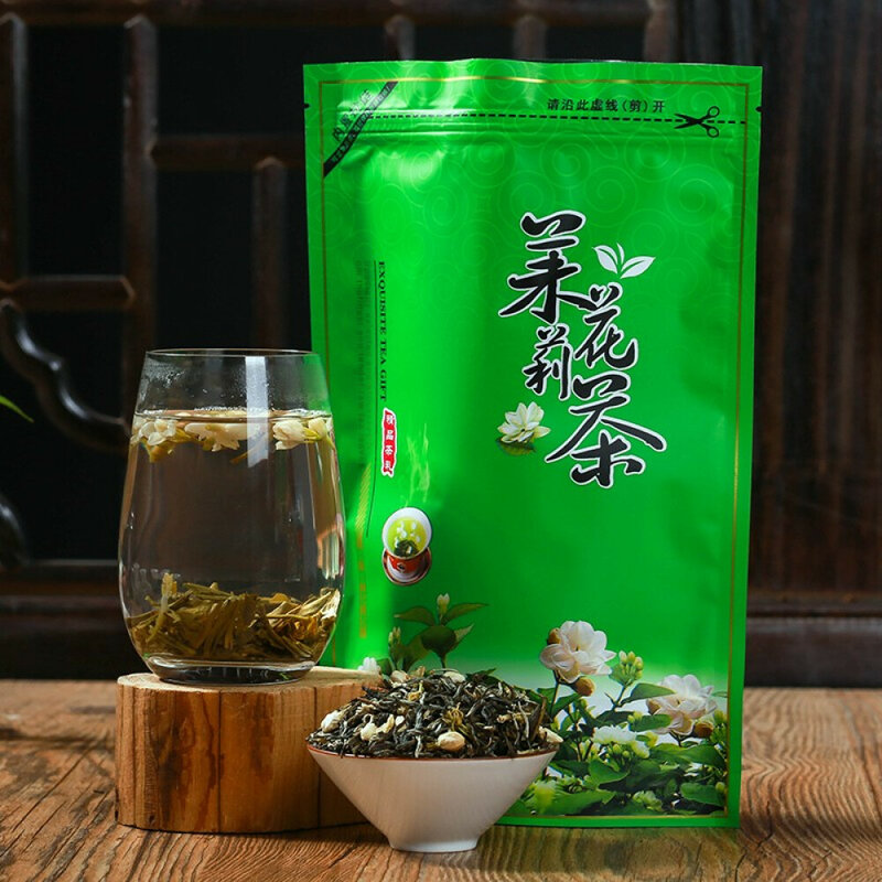 Chá de jasmine de chá orgânico chinês com bolso selado em corrente de 250 quilates