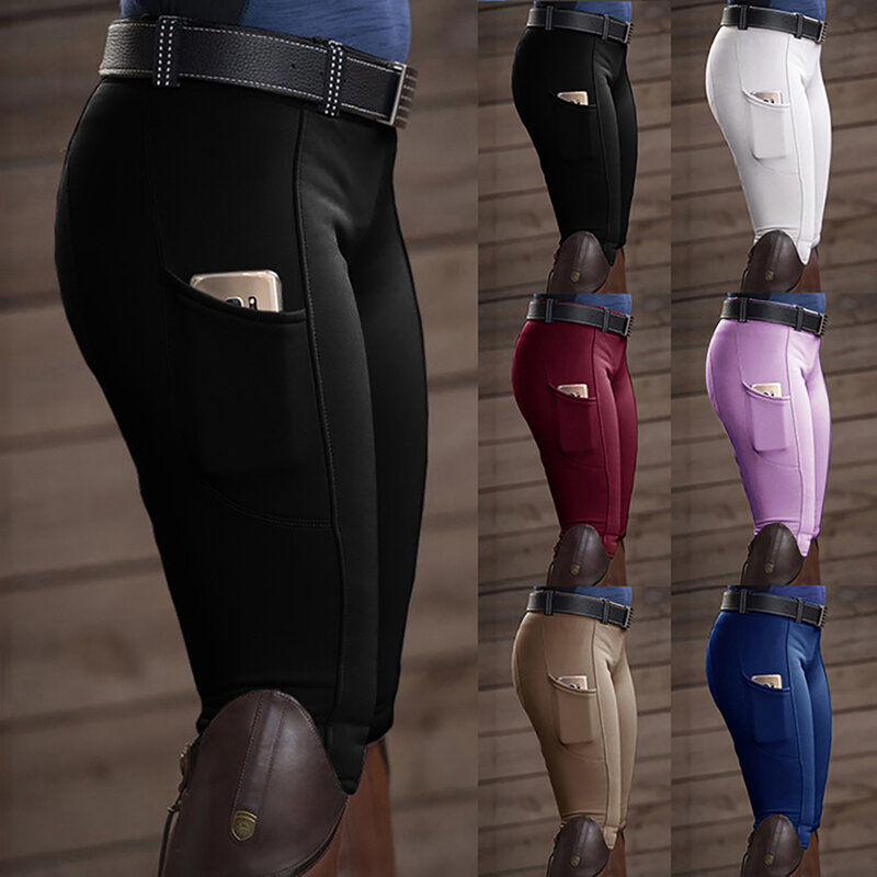 Pantalones elásticos de cintura alta para mujer, capris femeninos de cintura alta, estilo clásico, de estilo casual y europeo, ideal para montar en bicicleta, 2021