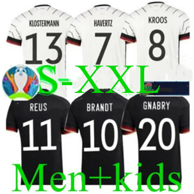 2020 2021 ألمانيا جيرسي 20 21 المنزل بعيدا قمصان كرة القدم عالية الجودة للبالغين والأطفال