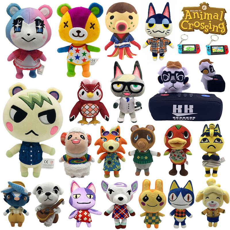 2021 Anima Crossing Plush toy New Horizons Game Anima Crossing Amiib marshal Plush toy Doll Gifts for children NFC Plush toy