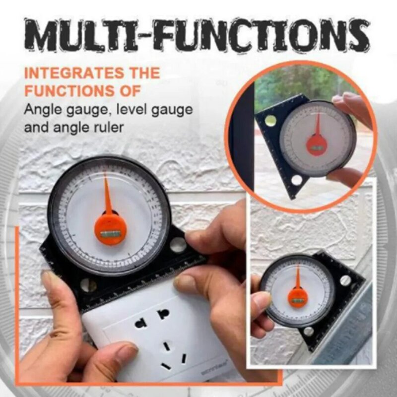 1PC Magnetic มุมที่แม่นยำระดับ Finder Mini เครื่องวัดมุม Inclinometer ระดับเอียง Meter มุม Finder Clinometer Gauge Tool