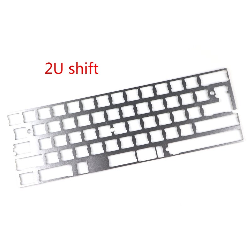 Silber 60% Aluminium Mechanische Tastatur Platte Unterstützung GK64 DZ60 GH60 CNC Bord Drop verschiffen