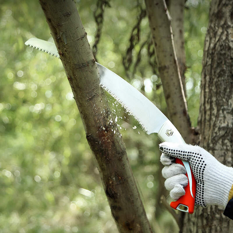 DTBD – scie pliante de 7 pouces, adaptée au jardinage, coupe à main, coupe du bois humide