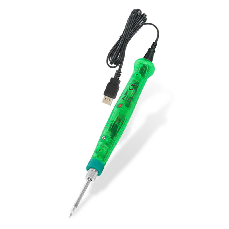 Ручка-паяльник Pro'sKit SI-169U, портативный мини-паяльник для 3D печати, 8 Вт, USB 5 В, для ремонта