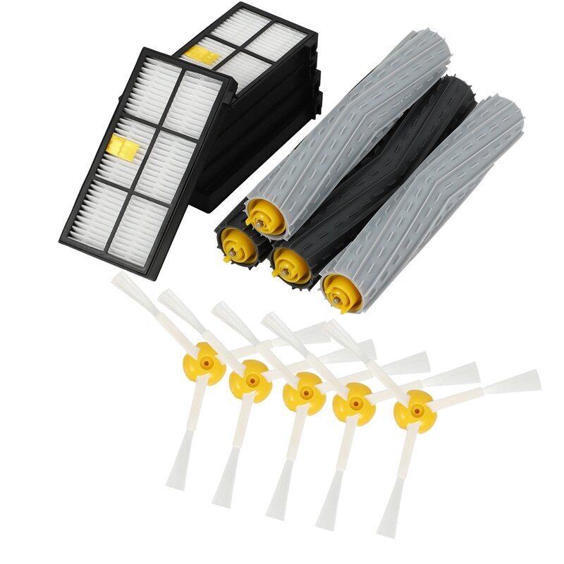 Kit de substituição de escovas e filtros para irobot roomba, conjunto de peças de reposição para robô aspirador de pó série 800/900, 800, 860, 870, 880, 900, 980