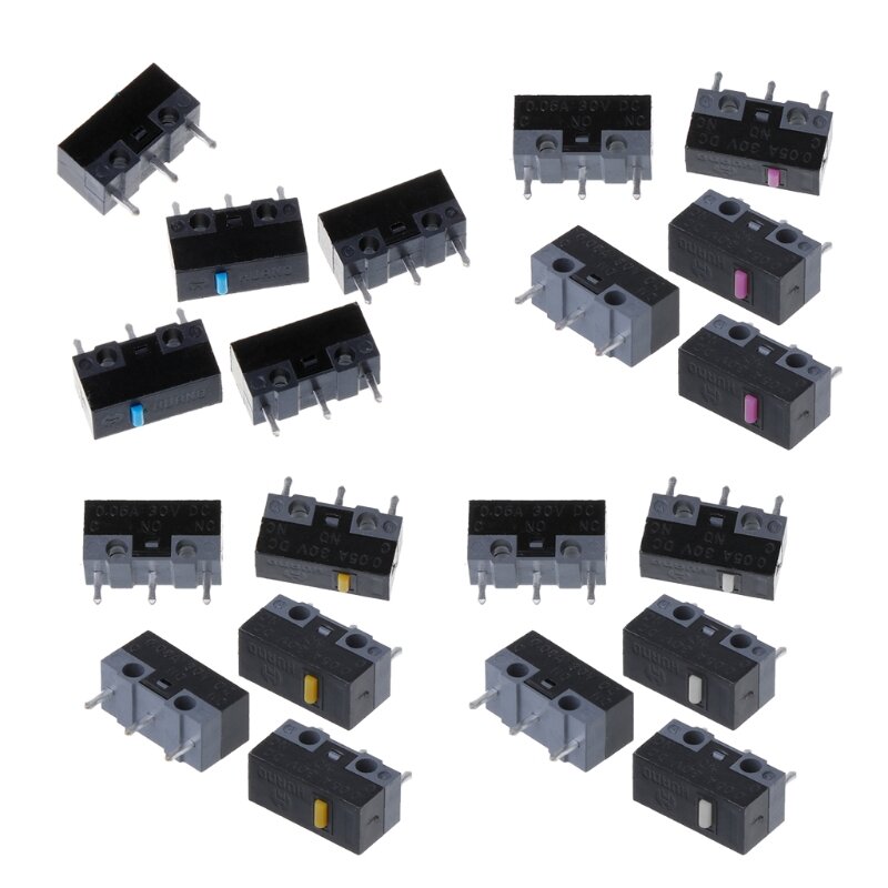 5 unidades de microbotón de microinterruptor de ratón HUANO Original
