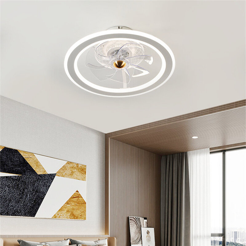 Nordic LED decke fans lampe mit lichter fernbedienung schlafzimmer wohnzimmer decor moderne Innen ventilator lampe Stille Ultra dünne