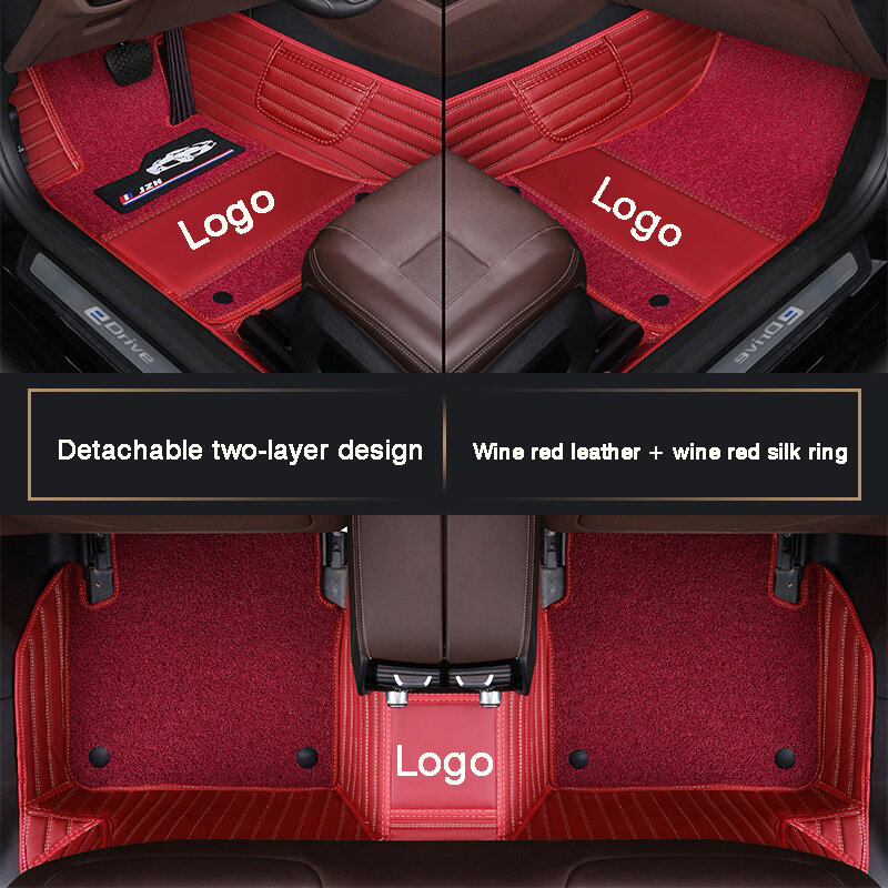 Высококачественный настраиваемый полноразмерный автомобильный напольный коврик для TOYOTA Highlander II/Ⅲ (7 сидений), автомобильные аксессуары для интерьера автомобиля