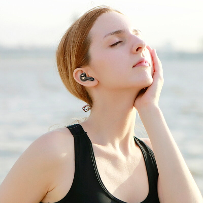 4 Mikrofon TWS Earbud 4500MAh Casing Pengisi Daya Bluetooth 5.1 Earphone Nirkabel Qualcomm AptX Headphone Noise Cancelling HiFi