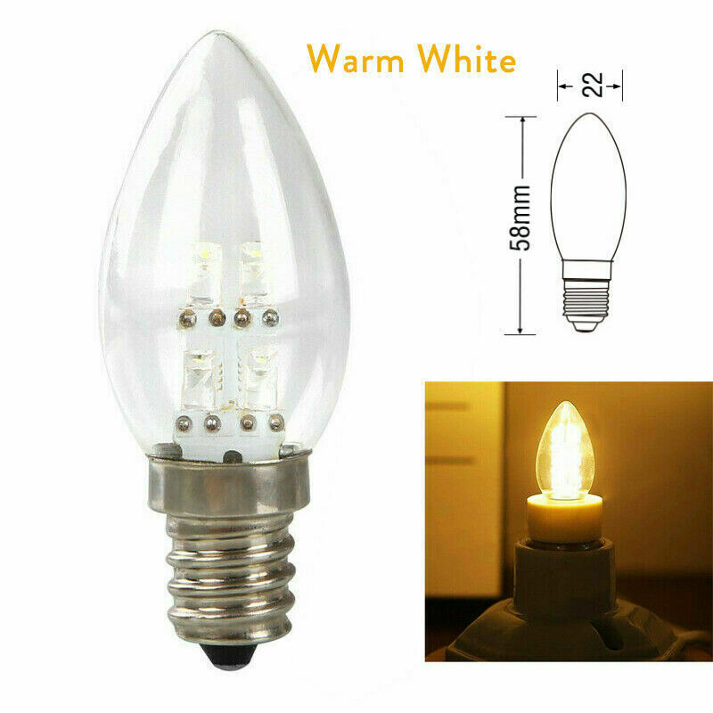 E12 LED Lilin Lampu Lilin 10W Setara Lampu Gantung Lampu Hangat/Dingin Putih Lampu Rumah AC 110V 220V Ganti