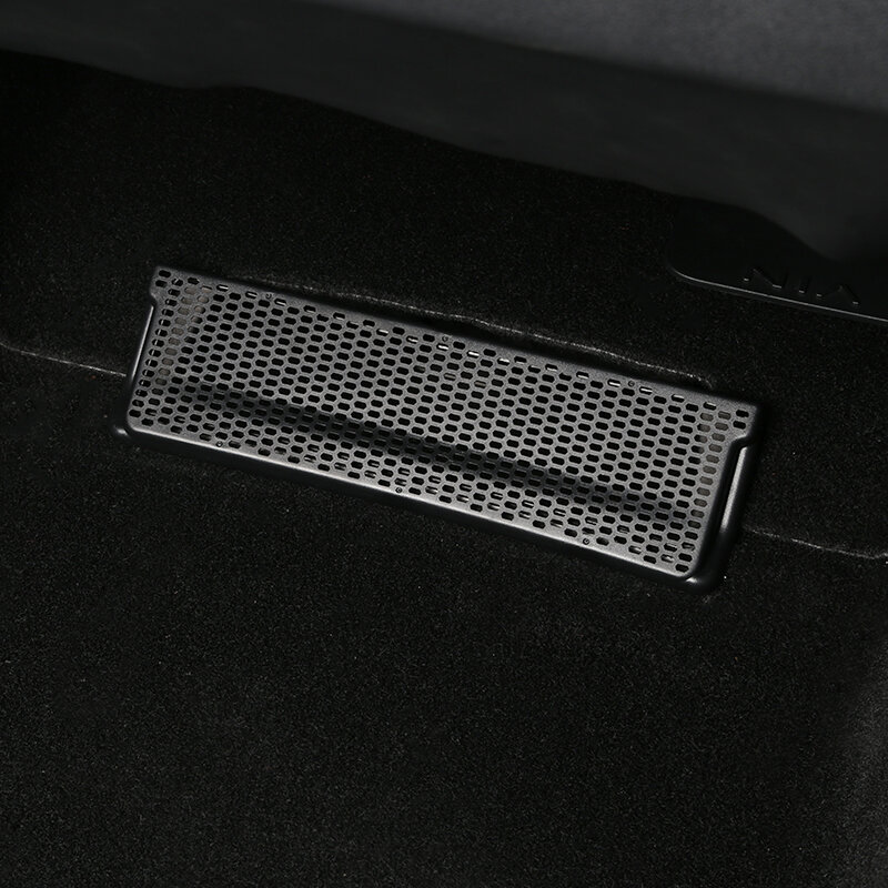Máscara de salida de aire acondicionado debajo del asiento, cubierta de protección de ventilación, decoración, suministros modificados para coche Tesla Model Y 3 2022, 2 uds.