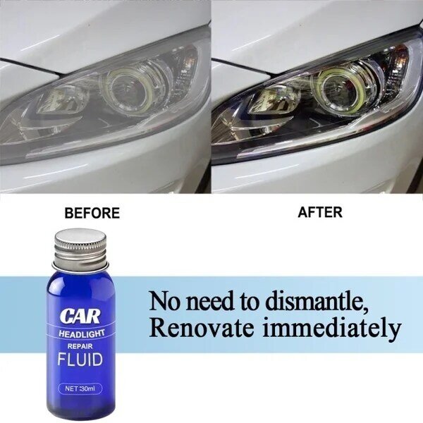10ml/30ml farol do carro reparação de líquido anti-risco e reparação de manutenção farol de polimento lente de carro mais limpo lavagem de restauração