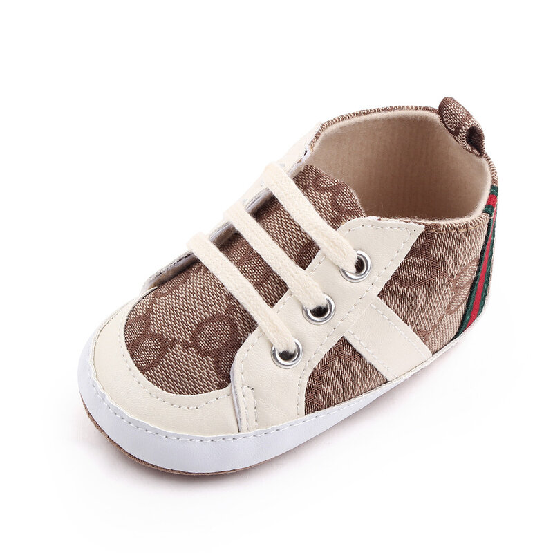 Chaussures pour bébés garçons et filles de 0 à 1 ans, chaussures décontractées pour les premiers pas des nouveaux-nés, avec semelle souple et couleurs assorties