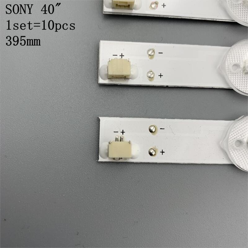 Nowy zestaw 10 sztuk 5LED 395mm listwa oświetleniowa LED dla KDL40R450A KDL-40R473A SVG400A81_REV3_121114