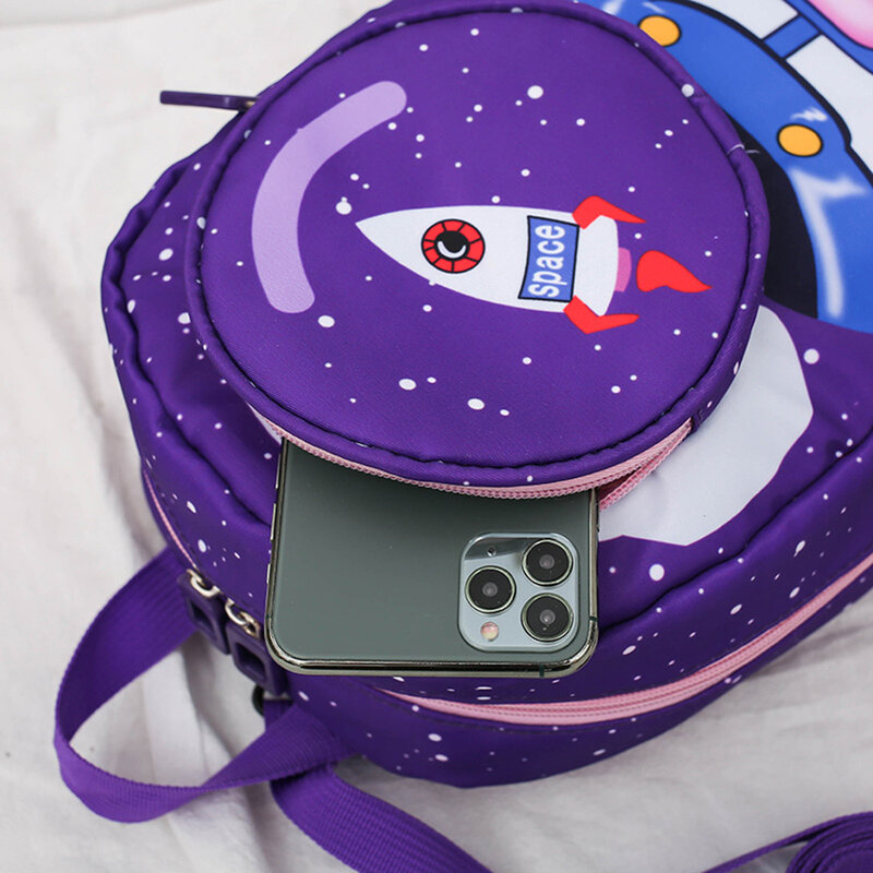 Children School Bag Cartoon 3D Rocket Kids Anti-loss Rope Backpack Daily Bagpack for Children Outdoor School Accessories