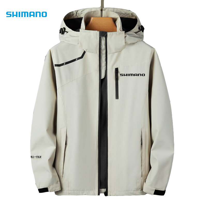 Pakaian Memancing Tahan Air Pria Musim Gugur Jaket Tipis Pakaian Memancing Shimanos Bertudung Olahraga Luar Ruangan Hiking Berkemah Pakaian Memancing
