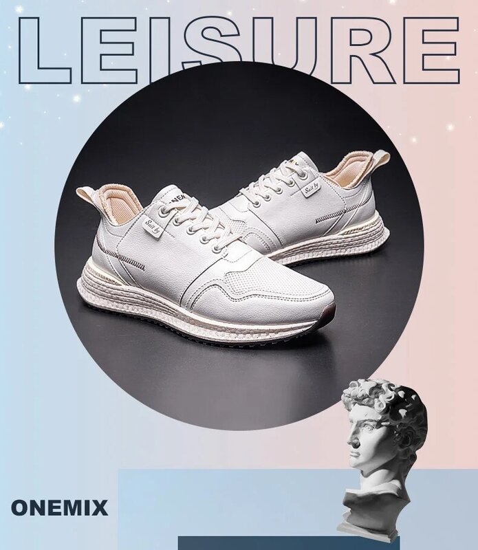 ONEMIX-zapatos informales para hombre, calzado Retro ligero de colores mezclados, para correr al aire libre, talla 46, 2023