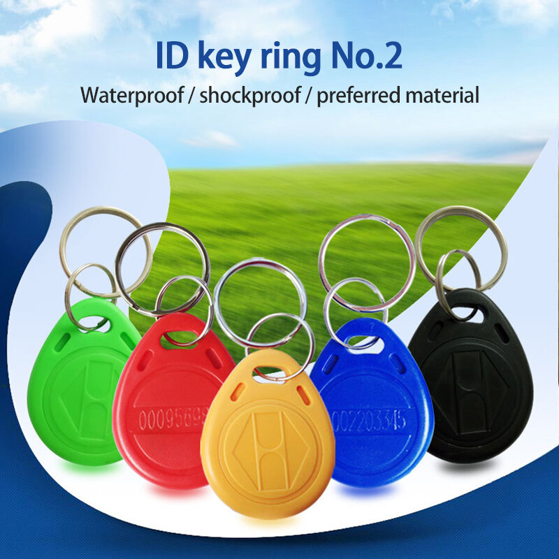 Porte-clés RFID, 125Khz, EM4305, identification EM T5577, 10 pièces, copie inscriptible, étiquette, anneau, carte d'accès, jeton de proximité
