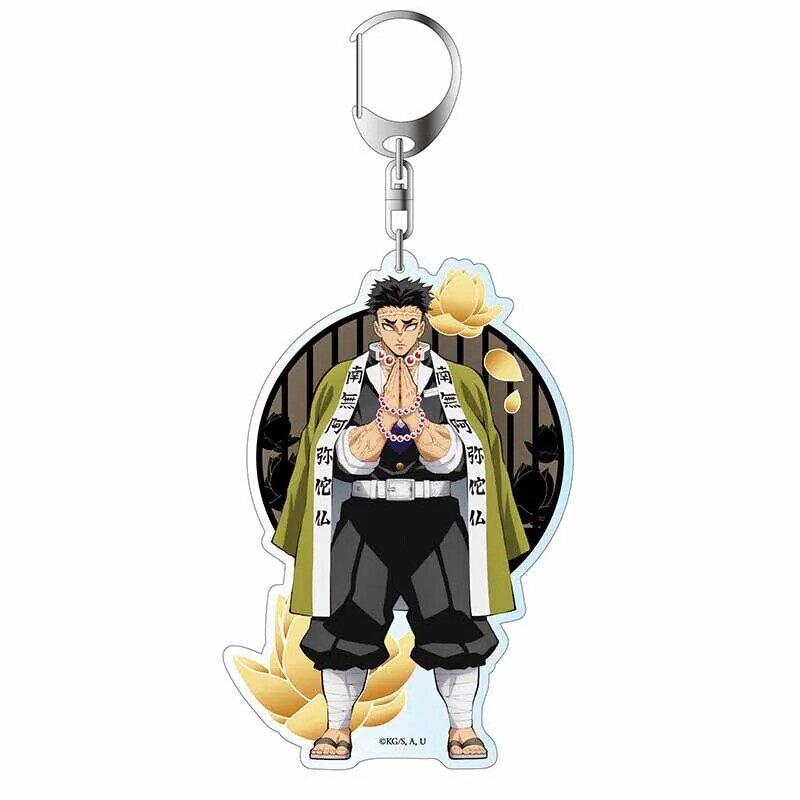 2020 Demon Slayer Keychains Wholesale Ghost Kill Blade Animation Peripheral Double-Sided Key Chains Acrylic Pendant Keyrings Cut