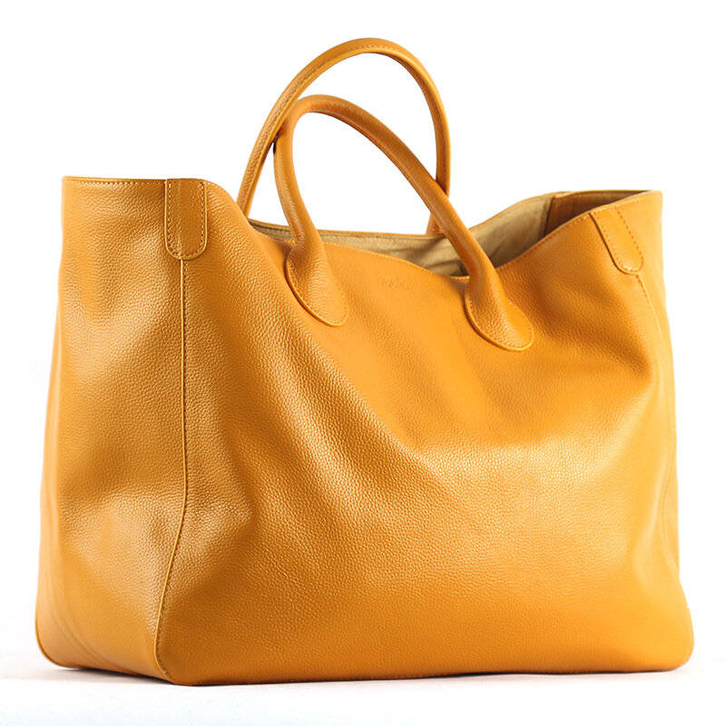 Prawdziwej skóry kobiet Giant torebka Natrul skóry wołowej dorywczo torebka moda damska duże torebki torby na zakupy duża torebka torebka wiadro