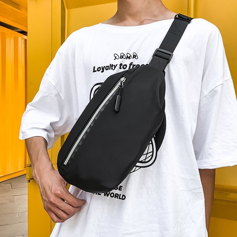 2020 Nieuwe Mannen Nylon Heuptas Multifunctionele Mode Borst Bag Messenger Bags Reizen Portemonnee Mobiele Telefoon Schoudertassen Riem Tassen