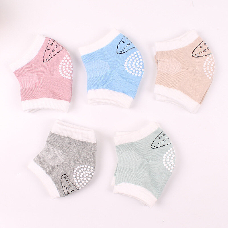 Summer Children's Knee Pads Cotton Infant Non-Slip Knee Protection Baby Crawling Breathable Elbow Pads