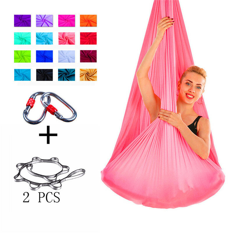 Conjunto completo voando-aérea yoga hammock tecido balanço mais recente multifunction anti-gravidade yoga cintos para yoga treinamento para esporte