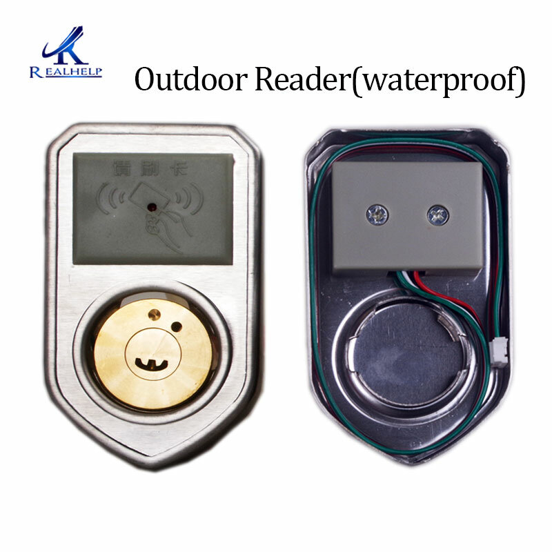 Geen Bedrading Elektrische Rim Lock Voor Metalen Deur Gate Elektrische Deurslot Opener 125Khz Rfid-kaart Slot Keyless Lock elektrische Release