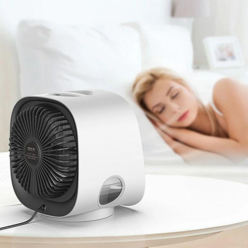 Humidificador purificador de aire portátil, ventilador inteligente para el hogar, habitación y oficina, 3 velocidades, silencioso de escritorio, aire acondicionado