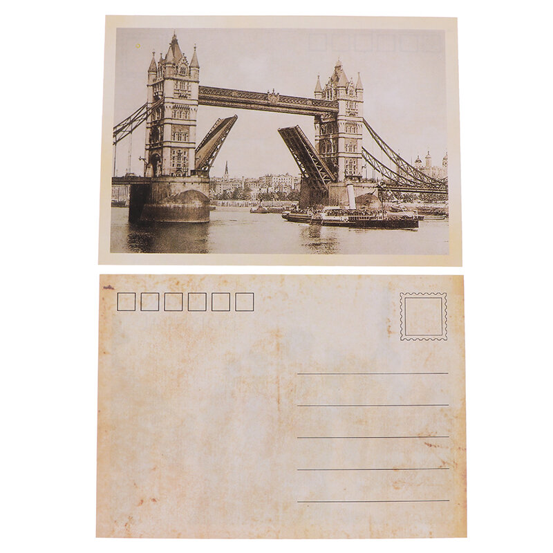 Conjunto de tarjetas postales de memoria de estilo Vintage, 32 piezas, clásico, famoso, de Europa, tarjetas de regalo, Postales de Navidad