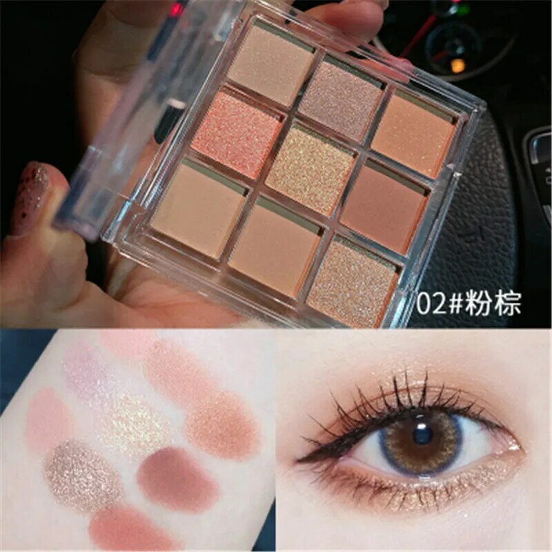 New Arrival Charming Eyeshadow Palette 9 Color Make up Palette Matte Shimmer Pigmented Eye Shadow Powder Beauty Miss Lara