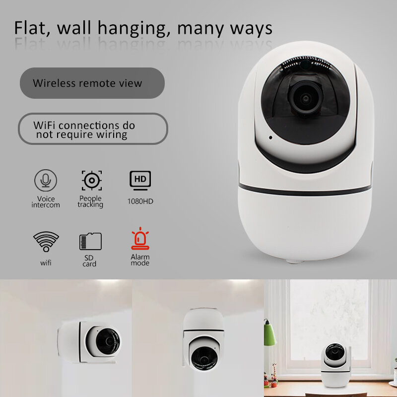 1080P Hd Camera Big Eye Ip Camera Intelligente Detectie Humanoid Indoor Babyfoon Remote Voice Dialoog Mobiele Alarm