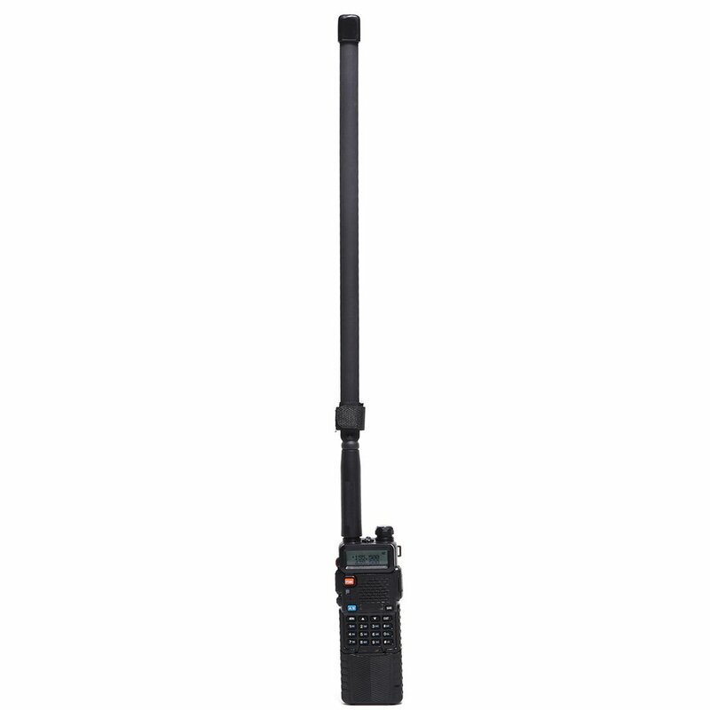 Antena plegable adecuada para walkie-talkie CS, antena de ganancia plegable SMA hembra, UV-5R, sección Dual UV