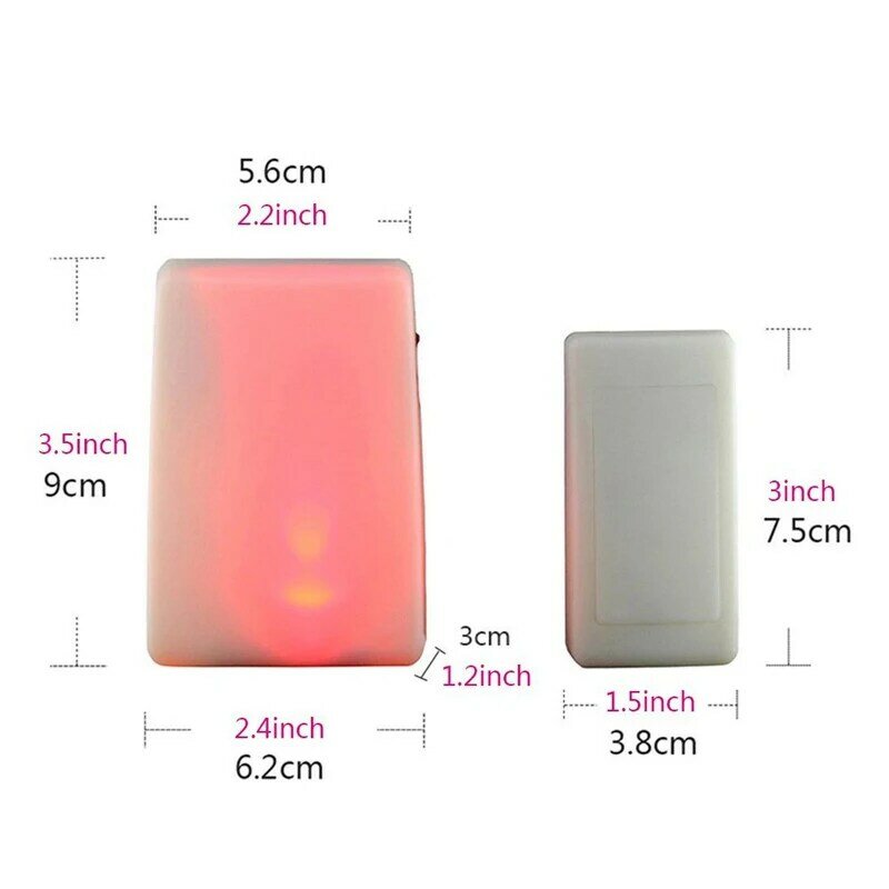 2020 New LED Colorful Wireless Doorbell Flash Music Ringtone Doorbell Remote Control 3 Modes7 Color Home Security Smart Doorbell