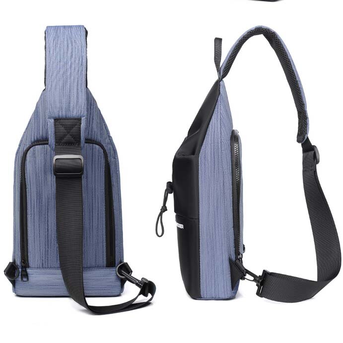 Daily Chest Bag Multifunction Crossbody Bag for Men Waterproof Chest Bag Pack Sling Bag Shoulder Messenger Bags Male Sports New