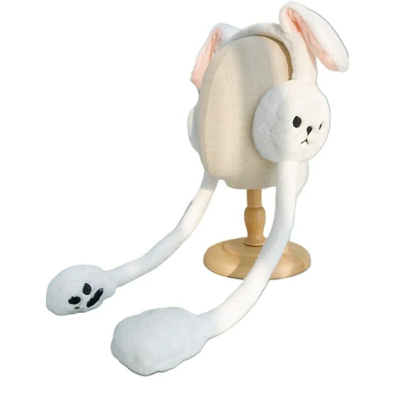 Protège-oreilles de lapin en mouvement, protège-oreilles pour enfants, pliables, mobiles, en hiver, L41B