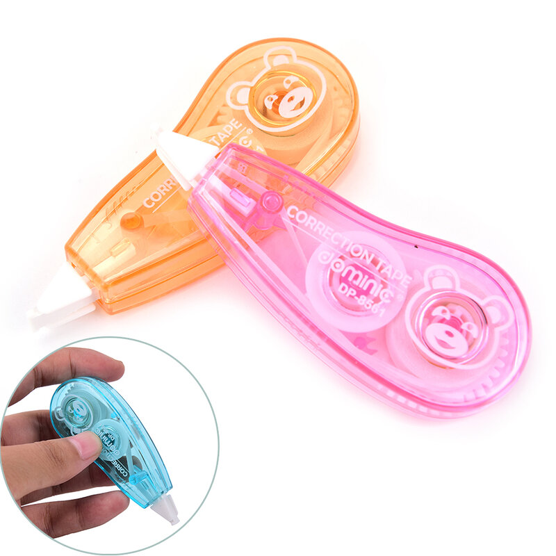 Correction Tape Useful Mini Double Sided Adhesive Roller, Tape Glue Dot Liner Petit Disposable Size:5mm*6m