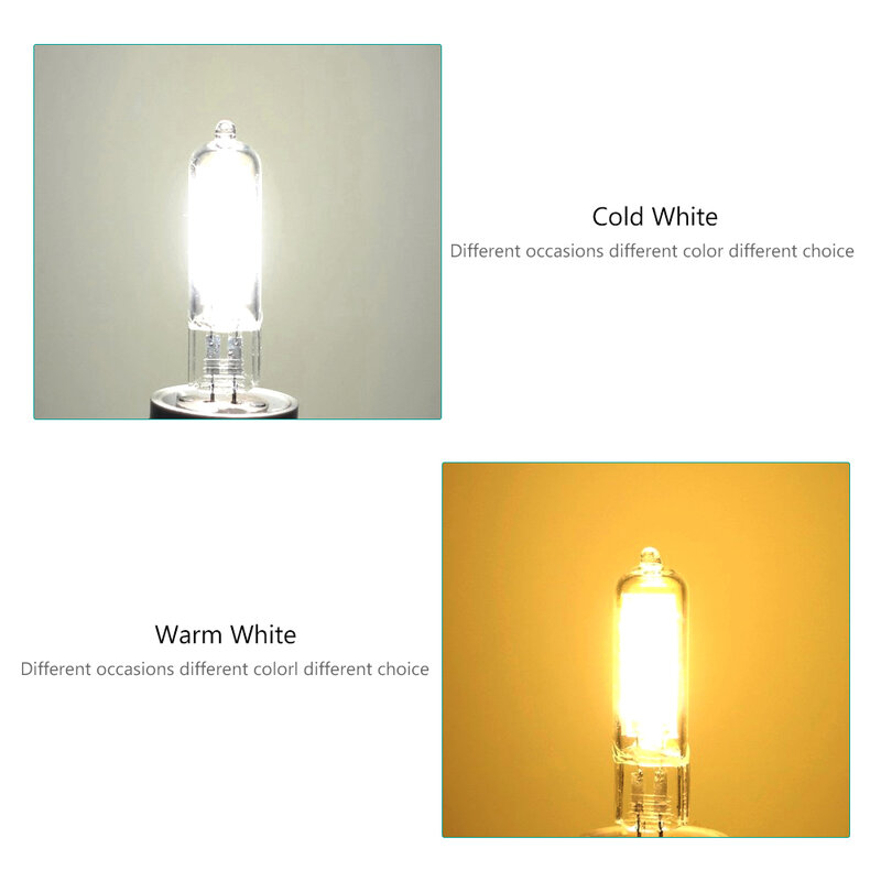 Lámpara de araña LED COB para el hogar, foco de 3W, 5W, 220V de ángulo, lámparas halógenas, iluminación G9, minibombillas superbrillantes