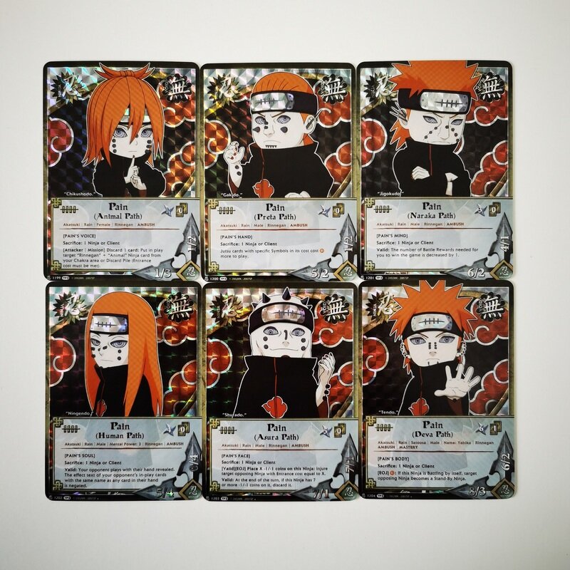 35 pièces/ensemble Q Uchiha Sasuke Uchiha Version Américaine Commémorer Hobby Collection Mémorial Jeu Anime Cartes de Collection