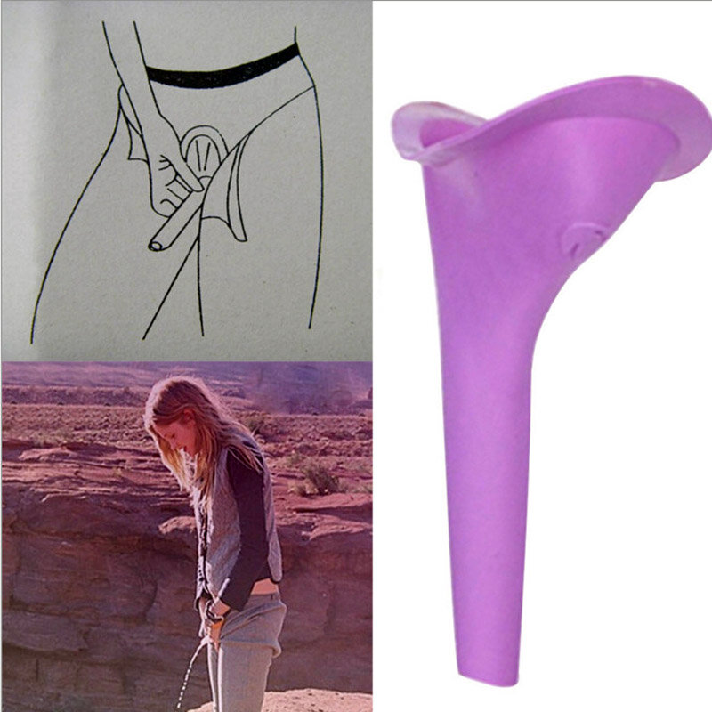 2 pezzi pipì per le donne campeggio urina dispositivo imbuto orinatoio da viaggio femminile minzione toilette donne Stand Up & Lady Pee morbido