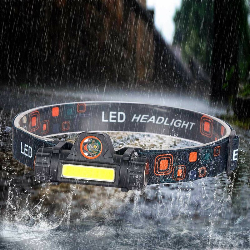 ZHIYU-LED 헤드램프, 마그네틱 USB 충전식 헤드라이트, XPE 스포트라이트, COB 투광 조명, 18650 배터리, 캠핑, 하이킹, 달리기