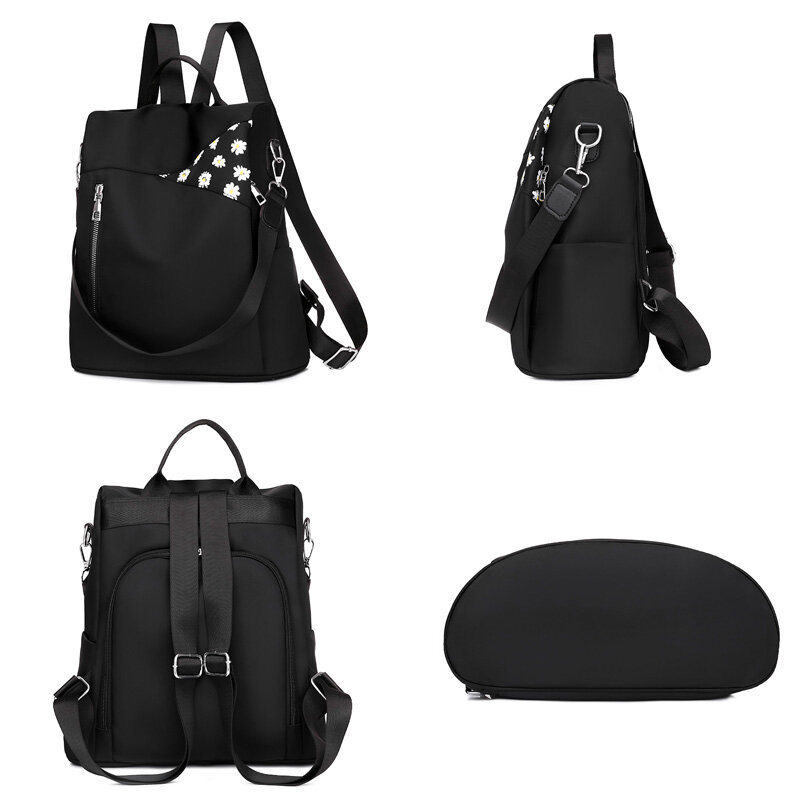 Anti-roubo mochila feminina grande capacidade de viagem mochila sacos de escola para adolescentes oxford bolsa de ombro bagpack