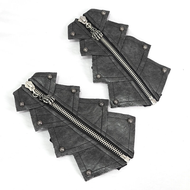 Steampunk gótico estilo luvas personalidade moda decoração rua tendência duro cara aberto bandagem luvas