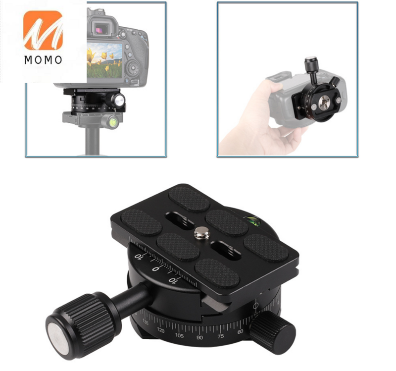 Camera Accessory Professional Mini Ball Head with Level Vial for Tripod 360 Rotation Lightweight Ball head