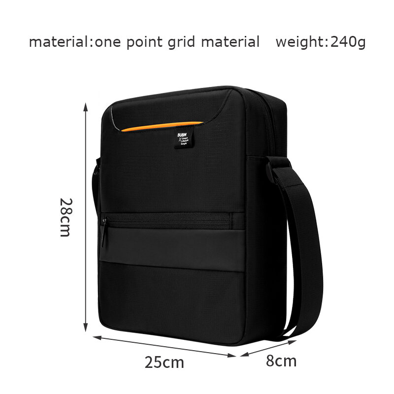 BUBM Mens Messenger Bag Travel Casual Business Canvas Student Shoulder Tablet Travel Crossbody Bag