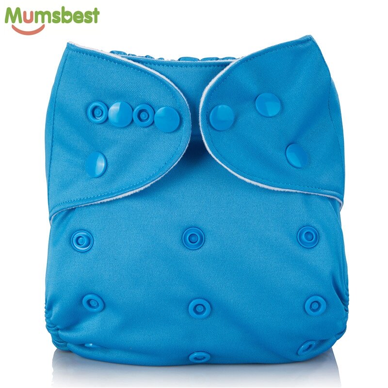 Mumsbest – couches en tissu écologique pour bébé, culottes imperméables réutilisables, couleur unie, 3-15kg, 1 pièce