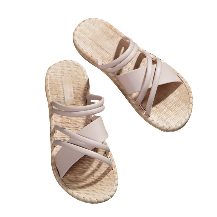 Sandalen Vrouwen Zomer Nieuwe Cross-Romeinse Stijl Vrouwen Slippers Koreaanse Fashion Outer Wear Strand Schoenen Trend Studenten